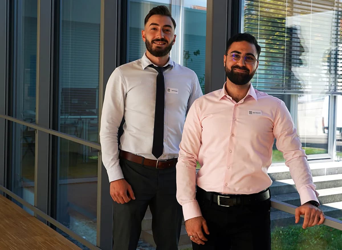 Samir Shamdin und Fadi Kaakahji bei der Verleihung des Gründerpreises der Stadt Albstadt